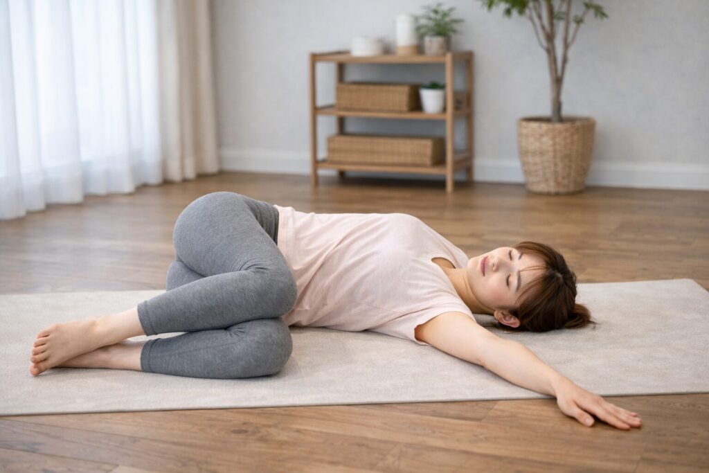 伊勢崎セルフケアをする女性